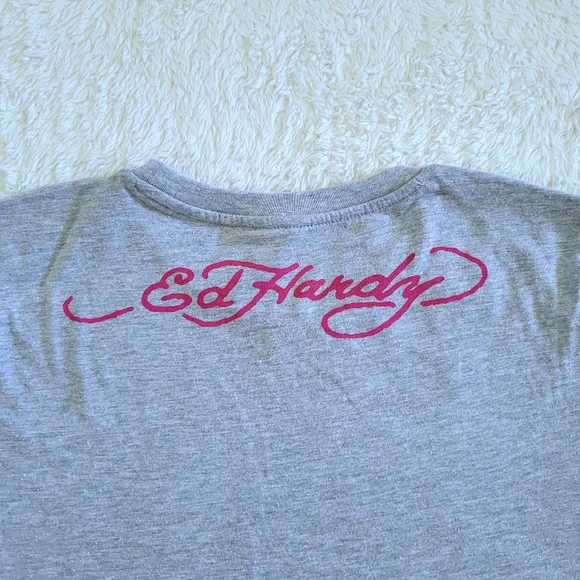 Ed Hardy "Love Kills Slowly" Skull &  Crossbones☠️ Graphic Baby👶 Tee👕  - NWT - Picture 9 of 14